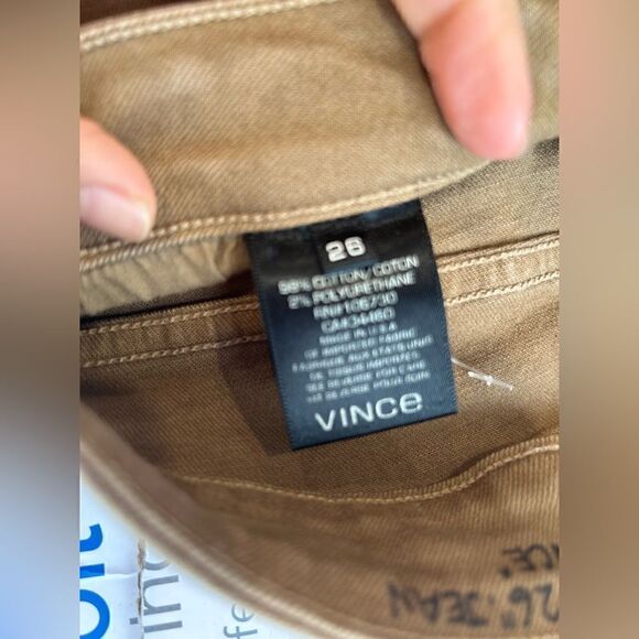 VINCE Women's Khaki Skinny Pants - Picture 7 of 11